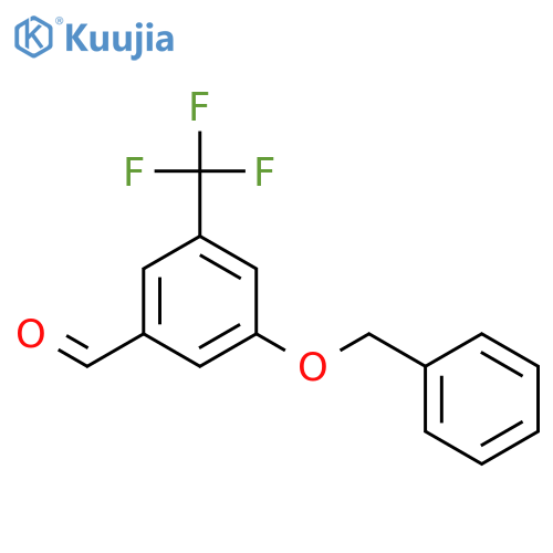 BENZALDEHYDE, 3-(PHENYLMETHOXY)-5-(TRIFLUOROMETHYL)- structure