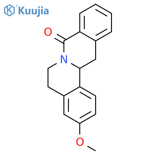 8H-Dibenzo[a,g]quinolizin-8-one, 5,6,13,13a-tetrahydro-3-methoxy- structure
