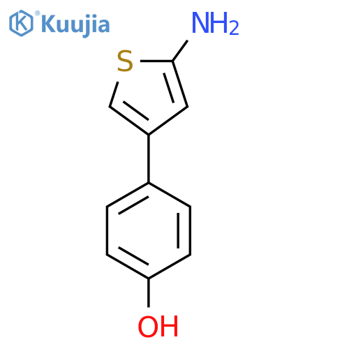 4-(5-Aminothiophen-3-yl)phenol structure