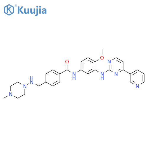 Benzamide,N-[4-methoxy-3-[[4-(3-pyridinyl)-2-pyrimidinyl]amino]phenyl]-4-[[(4-methyl-1-piperazinyl)amino]methyl]- structure