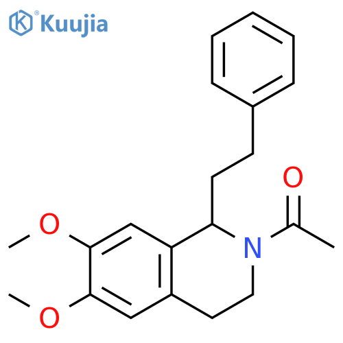 Ethanone, 1-[3,4-dihydro-6,7-dimethoxy-1-(2-phenylethyl)-2(1H)-isoquinolinyl]- structure