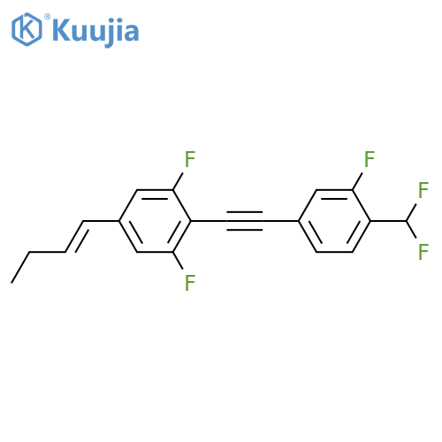 Benzene, 5-(1E)-1-buten-1-yl-2-[2-[4-(difluoromethyl)-3-fluorophenyl]ethynyl]-1,3-difluoro- structure