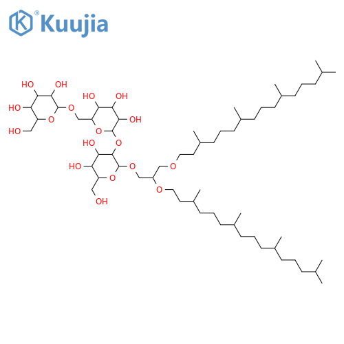 Archaeol; 1-O-[β-D-Galactopyranosyl-(1→6)-α-D-glucopyranosyl-(1→2)-α-D-galactopyranoside] structure