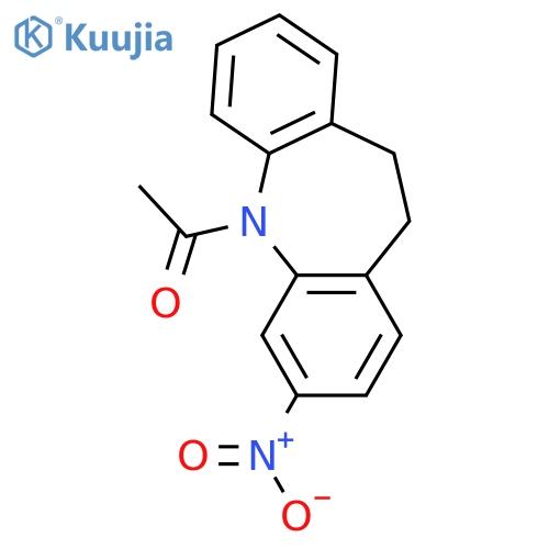 1-(3-Nitro-10,11-dihydro-5H-dibenzob,fazepin-5-yl)ethanone structure