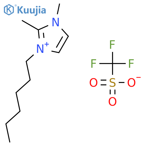 1-Hexyl-2,3-dimethylimidazolium trifluoromethansulfonate structure