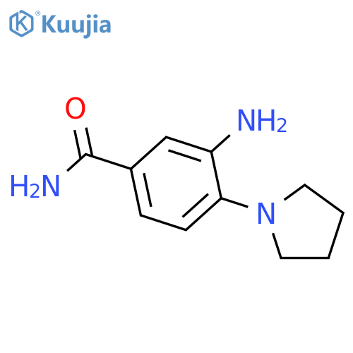 3-amino-4-(pyrrolidin-1-yl)benzamide structure