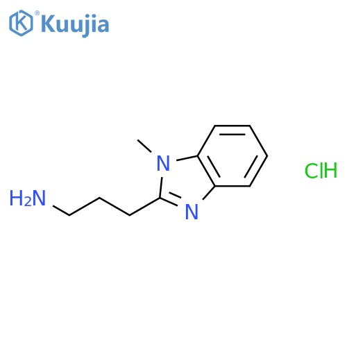 3-(1-Methyl-1H-benzimidazol-2-yl)propylamine Dihydrochloride hydrate structure
