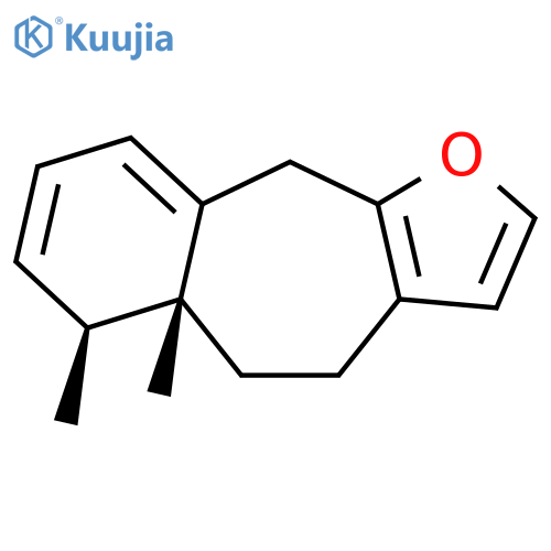 4H-Benzo[5,6]cyclohepta[1,2-b]furan,5,5a,6,10-tetrahydro-5a,6-dimethyl-, (5aR,6S)-rel-(-)- structure
