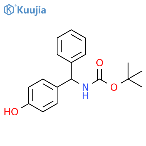 tert-butyl N-(4-hydroxyphenyl)(phenyl)methylcarbamate structure