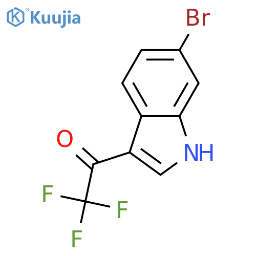 1-(6-bromo-1H-indol-3-yl)-2,2,2-trifluoroethanone structure