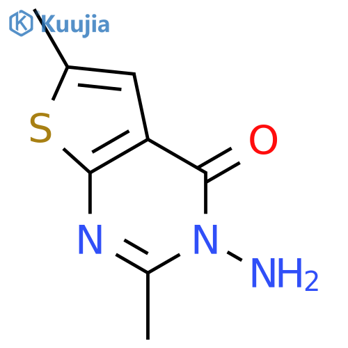 3-Amino-2,6-dimethylthieno2,3-dpyrimidin-4(3H)-one structure