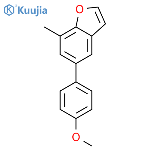 Benzofuran, 5-(4-methoxyphenyl)-7-methyl- structure