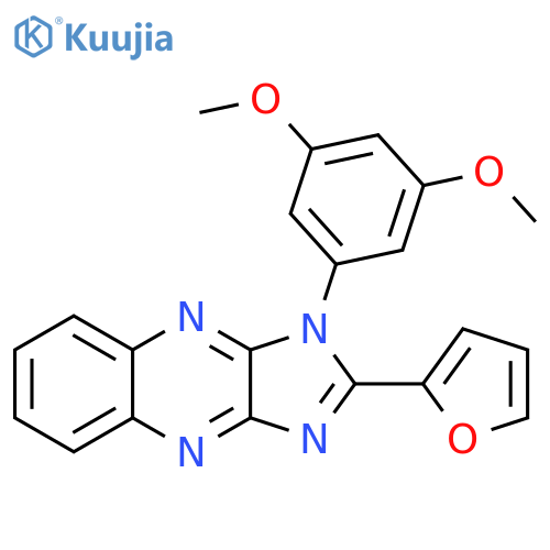 1-(3,5-dimethoxyphenyl)-2-(furan-2-yl)-1H-imidazo4,5-bquinoxaline structure