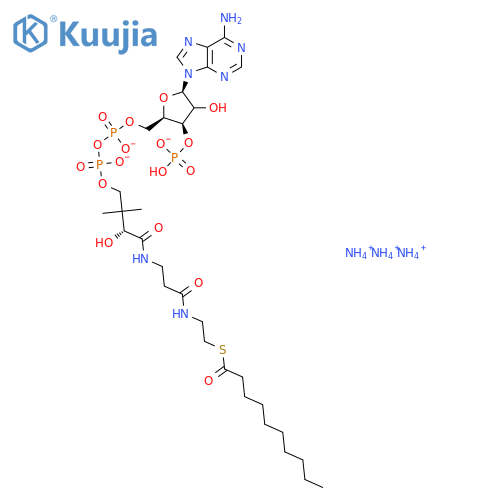 Coenzyme A, S-decanoate, ammonium salt (1:3) structure