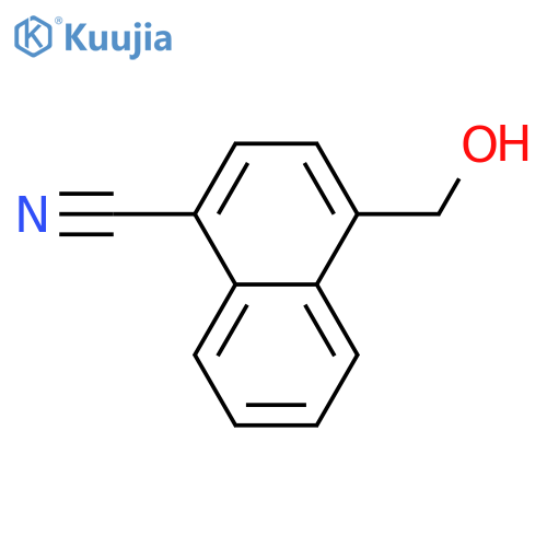 4-(Hydroxymethyl)naphthalene-1-carbonitrile structure