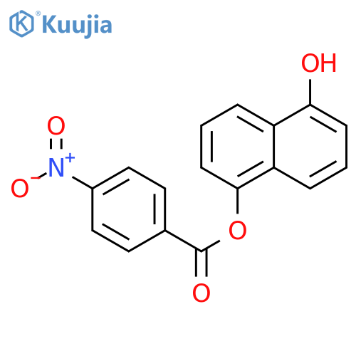 1,5-Naphthalenediol, 1-(4-nitrobenzoate) structure
