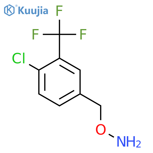 O-{4-chloro-3-(trifluoromethyl)phenylmethyl}hydroxylamine structure