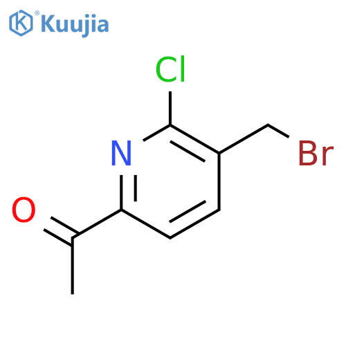 ETHANONE, 1-[5-(BROMOMETHYL)-6-CHLORO-2-PYRIDINYL]- structure