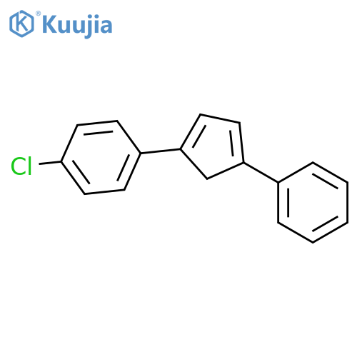 Benzene, 1-chloro-4-(4-phenyl-1,3-cyclopentadien-1-yl)- structure