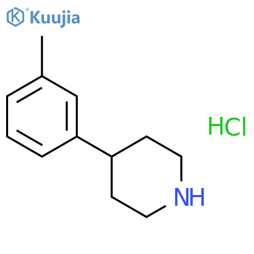 4-(3-Methylphenyl)piperidine hydrochloride structure