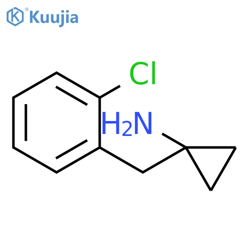 1-(2-chlorophenyl)methylcyclopropan-1-amine structure