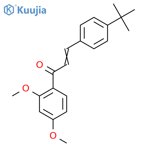 3-(4-Tert-butylphenyl)-1-(2,4-dimethoxyphenyl)prop-2-en-1-one structure