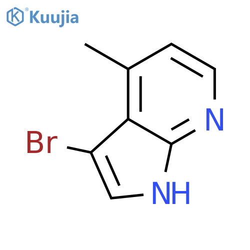 3-Bromo-4-methyl-1H-pyrrolo[2,3-b]pyridine structure