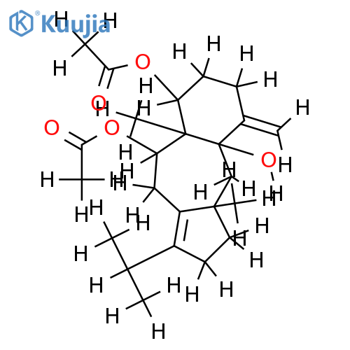 (4S*,6R*,14S*)-4,6-diacetoxy-14-hydroxydolasta-1(15),8-diene structure