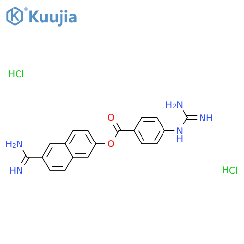 Nafamostat (hydrochloride) structure