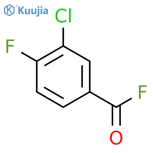 3-chloro-4-fluorobenzoyl fluoride structure