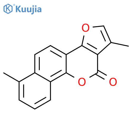 11H-FURO[2,3-D]NAPHTHO[1,2-B]PYRAN-11-ONE, 1,6-DIMETHYL- structure