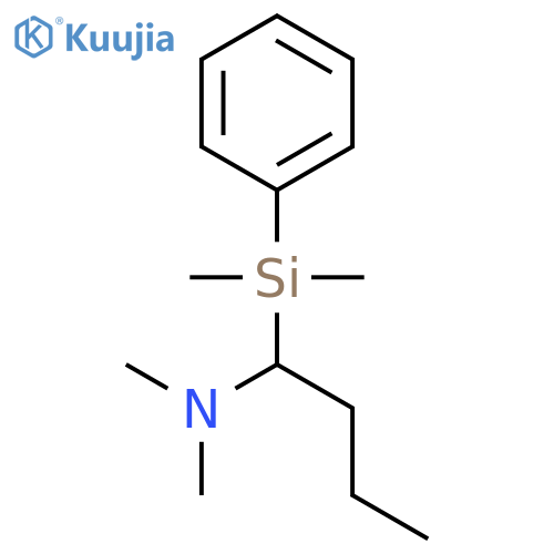 1-Butanamine, 1-(dimethylphenylsilyl)-N,N-dimethyl- structure