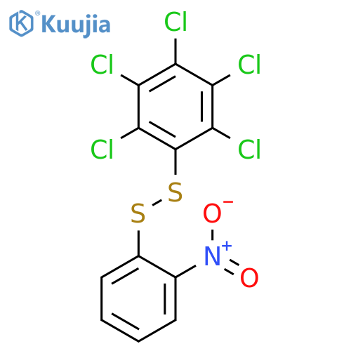 DISULFIDE, 2-NITROPHENYL PENTACHLOROPHENYL structure