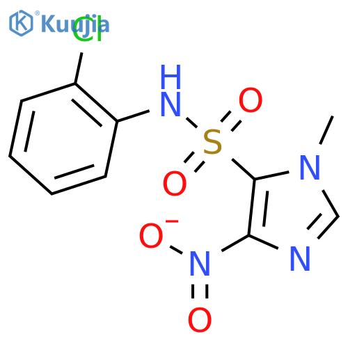 1H-Imidazole-5-sulfonamide,N-(2-chlorophenyl)-1-methyl-4-nitro- structure