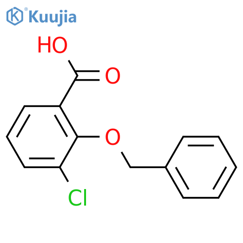 2-(benzyloxy)-3-chlorobenzoic acid structure