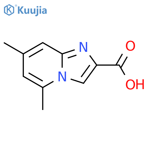 Imidazo[1,2-a]pyridine-2-carboxylic acid, 5,7-dimethyl- structure