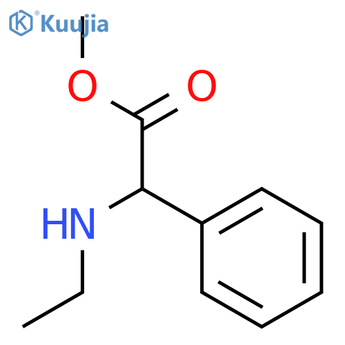 methyl 2-(ethylamino)-2-phenylacetate structure