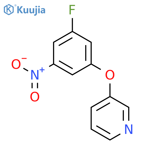 3-(3-Fluoro-5-nitrophenoxy)pyridine structure