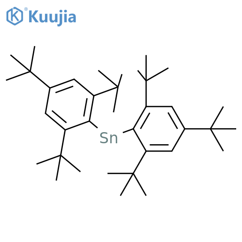 Stannylene, bis[2,4,6-tris(1,1-dimethylethyl)phenyl]- structure