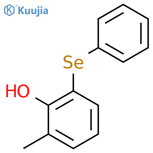 PHENOL, 2-METHYL-6-(PHENYLSELENO)- structure