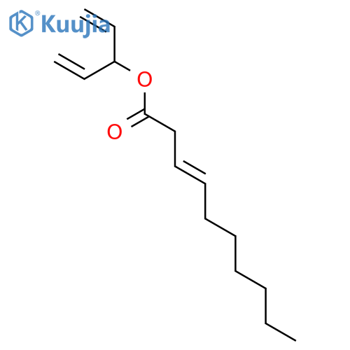 3-Decenoic acid, 1-ethenyl-2-propenyl ester, (3E)- structure