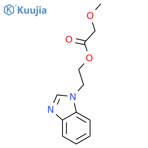 Acetic acid, methoxy-, 2-(1H-benzimidazol-1-yl)ethyl ester structure