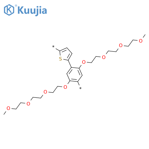 Poly[2,5-thiophenediyl[2,5-bis[2-[2-(2-methoxyethoxy)ethoxy]ethoxy]-1,4-phenylene]] structure