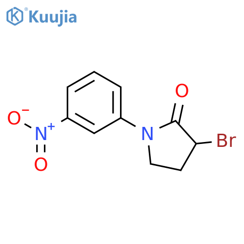 3-bromo-1-(3-nitrophenyl)pyrrolidin-2-one structure