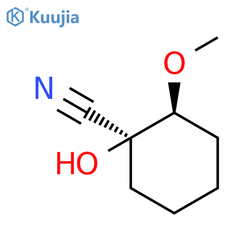CYCLOHEXANECARBONITRILE, 1-HYDROXY-2-METHOXY-, (1S,2S)- structure