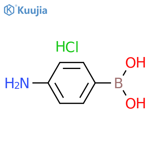 (4-aminophenyl)boronic acid;hydrochloride structure