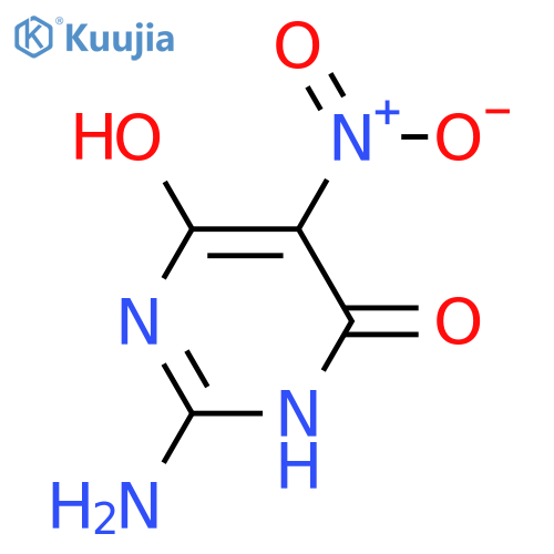 2-Amino-4,6-dihydroxy-5-nitropyrimidine structure