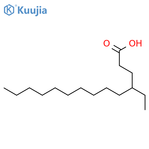 Tetradecanoic acid, 4-ethyl- structure