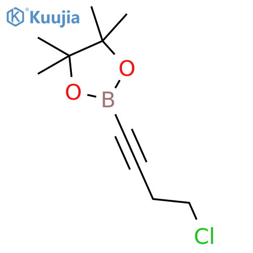 1,3,2-DIOXABOROLANE, 2-(4-CHLORO-1-BUTYNYL)-4,4,5,5-TETRAMETHYL- structure