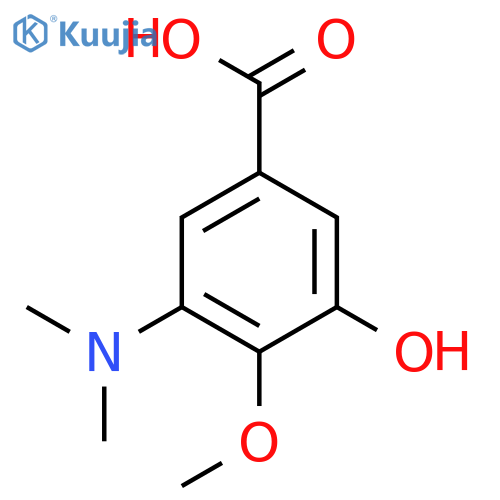 Benzoic acid, 3-(dimethylamino)-5-hydroxy-4-methoxy- structure